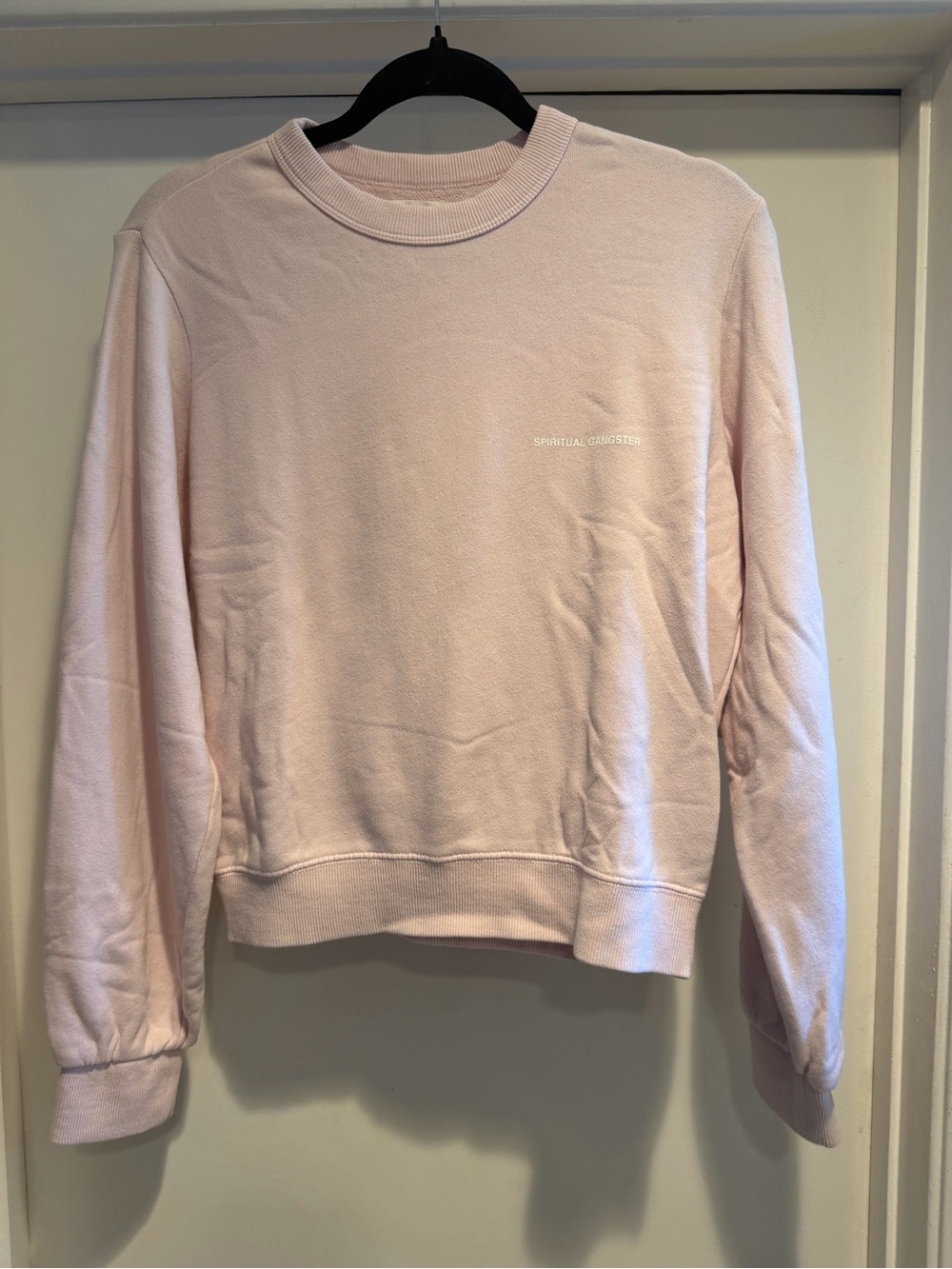 Spiritual Gangster Light Pink Crewneck Sweatshirt